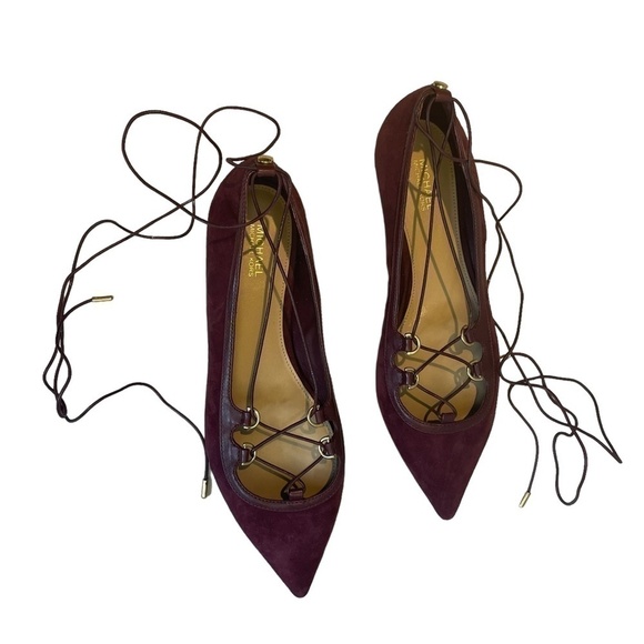 Michael Kors Purple Lace-Up Flats - Picture 9 of 10